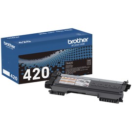 Brother Genuine TN420 Mono Laser Toner Cartridge, Black