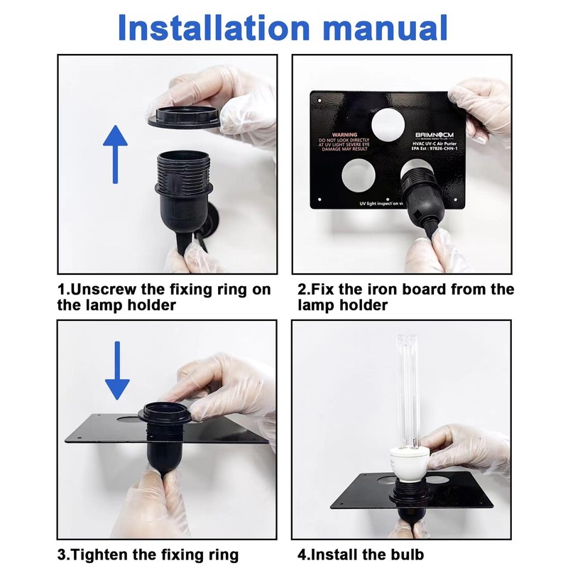 UV Light for AC System, UV-C lamp for Whole House,