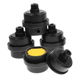 TEHAUX 4pcs Air Compressor Filter Muffler Threaded Intake Filter for Noise Reduction Durable Design Compatible with Air Compressors Blowers and Generators