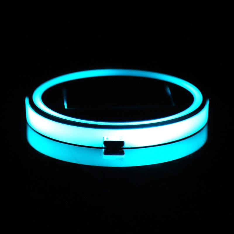 2pcs Solar LED Cup Pad Holder RGB 7 Colors Lights