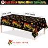 3 Pack Black History Month Tablecloth Decorations Afro African American