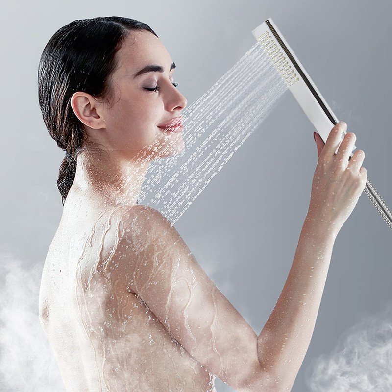 Backnets Solid Brass Handheld Shower Head Arc Design High Pressure