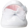 Baby Deer Patent SM with Bow Mary Jane (Infant), White,