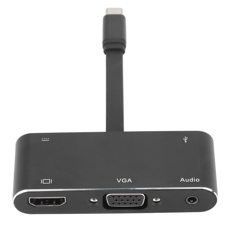 Type C to HDMI VGA Converter Audio Cable Aluminium Alloy