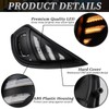BINQIGOO 2PCs LED Front Bumper Fog Lights Compatible with 2020-2023