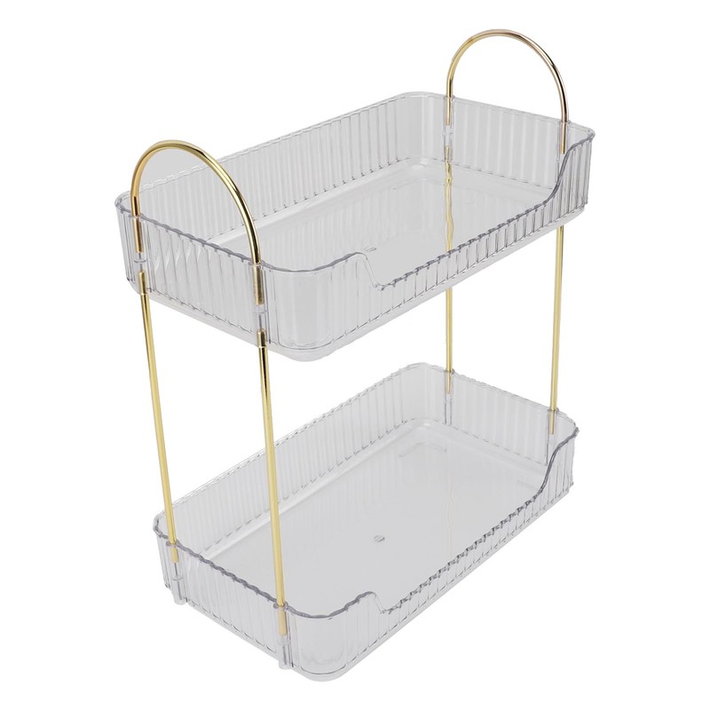 Double Layer Makeup Stand Modern Light Luxury 2 Tier Makeup