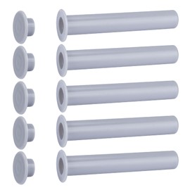 Trdzi Pool Safety Fence Sleeve and Cap for Live Saver Pool Fence, DIY Removable 178-G5 Pool Fence DIY Sleeve and Cap Set (5/8 Inch Base Diameter and 4 Inch Height), Pack of 5