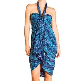 PANASIAM Sarong B020 Palm blue, L