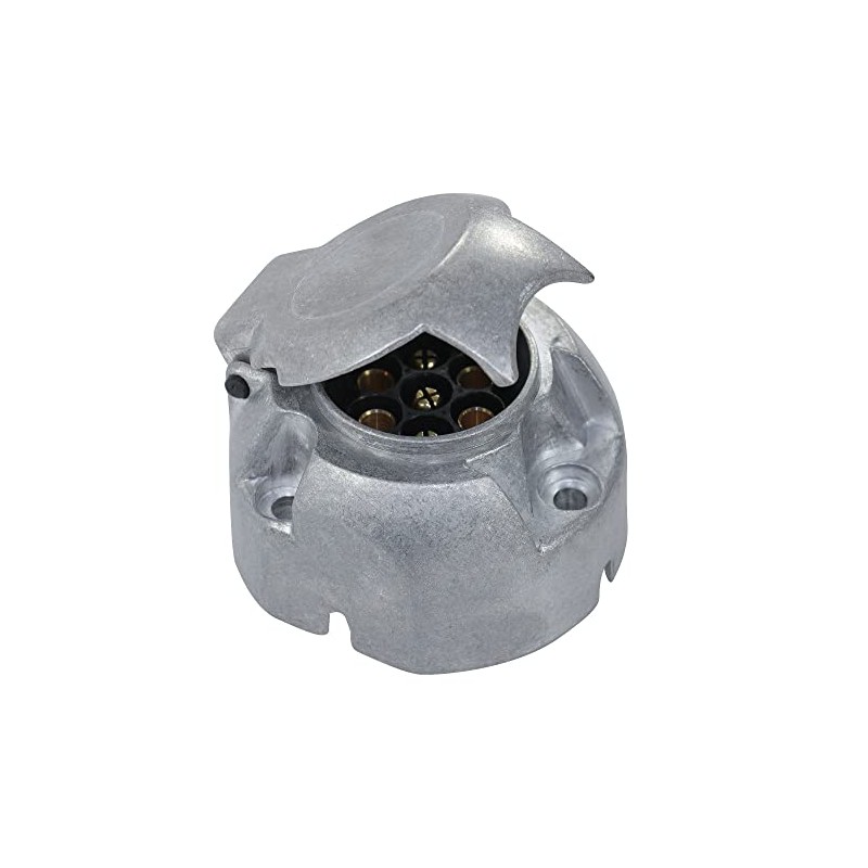 7-poles female socket metal aluminium jaeger