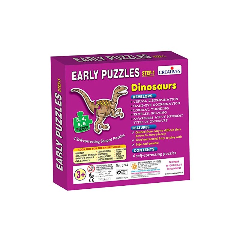 Creative Educational Creative Early Years Dinosaurs Puzzles