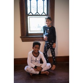 Leveret Black Skeleton 2 Piece Pajama 2 Years