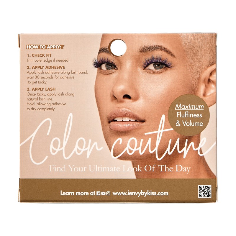 iENVY False Eyelashes Real Mink Color Couture Full Colored Lashes
