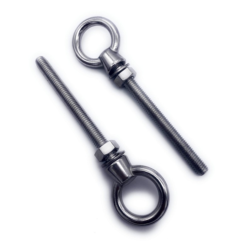 Pack of 2 Eye Bolts M6 x 40 mm Eye