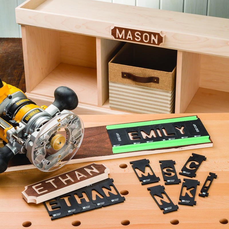 Rockler Router Letter Template Set (1-1/2”H - 99 Pieces) –