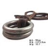 Jirong Brown Leather and Alloy Pendant Adiustable Necklace Mens Necklace