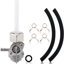 Petcock Fuel Shut Off Valve Fits for Predator Generac GP5000 GP5500 GP6000E Honda 5000-8000 Watt, Champion 3500/4000 Watts 13HP 14HP 208CC 389CC 420CC 7HP Gasoline portable generator & Fuel Line