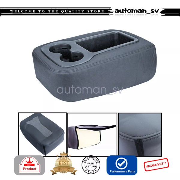 Soillar For Silverado Tahoe Sierra 2007-13 Leather Armrest Console JUMP