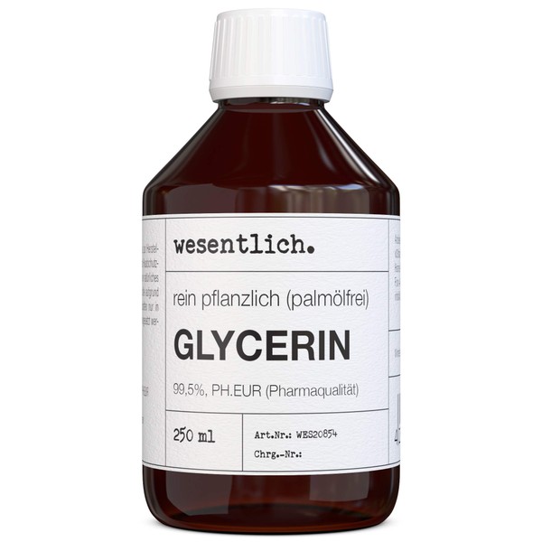 Glycerin 99.5% (250 ml) by wesentlich, vegan, free from palm oil