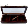 Purpledip Wooden Box: 3 Compartment Case with Transparent Cover -