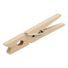 Pack of 100 wooden clothes pegs (2 x pack of 50)