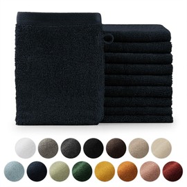 Blumtal Towel Set, 10 Face Cloths 15 x 21 cm, Soft and Absorbent, 100% Cotton, Oeko-Tex 100 Certified, Dark Blue