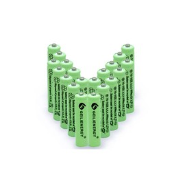 GLEPOWEER Rechargeable AAA Batteries, 1.2V 600mAh NiMH Precharged Triple A Solar Batteries for Garden Lights, Remotes Mice and Household Devices (Pack of 20)