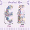 2-Piece Combs, Wide Tooth Comb, Antistatic Comb, Portable Comb, Durable