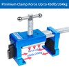 SIIIXS 4-Pack Blue Cabinet Clamps,Face Frame Clamps for Installing Cabinets