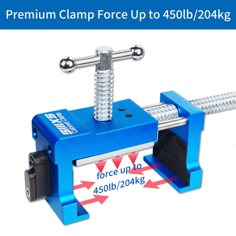 SIIIXS 4-Pack Blue Cabinet Clamps,Face Frame Clamps for Installing Cabinets