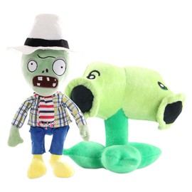JXBBAAC Plants vs Zombies Plush Toy, Children's Plush Toys, Plants vs Zombies Plush, Soft Plush Toy, Cute Plush Doll, Gifts for Children, Girls, Birthday Party Gift, 2 Pieces