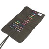 Brush Bag with 30 Holes, Roll-up Canvas Brush Bag, Pencil