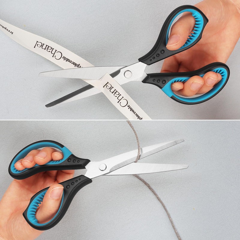 Office Scissors, Durable Multi-Purpose, Comfortable Grip, 8-inch Scissors (Suitable for