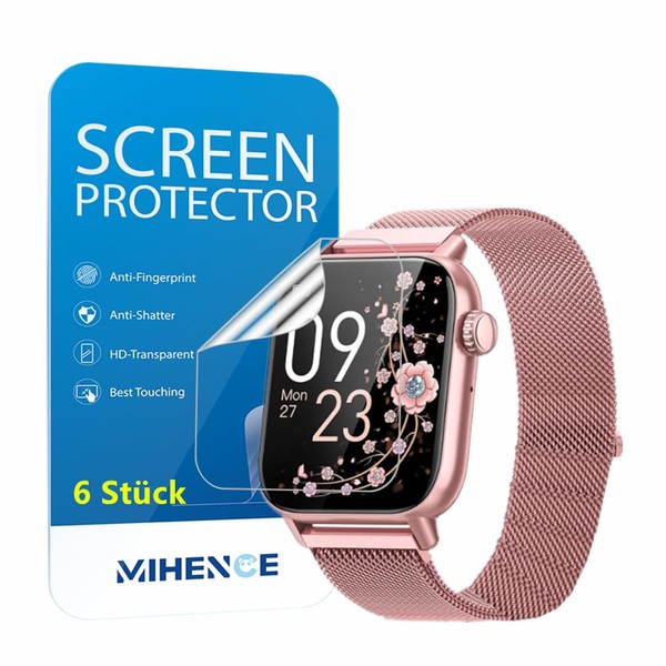 MIHENCE Screen Protector for G39 Smartwatch, TPU HD Screen Protector