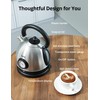 Retro Electric Water Kettle 1.8L Stainless Steel for Boiling Water