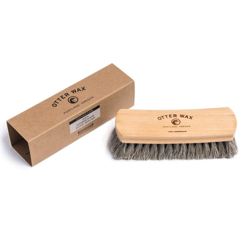 Otter Wax Premium Horsehair Shoe Brush