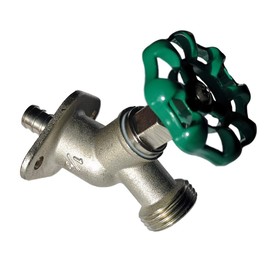 1 Piece XFITTING 1/2" Pex X 3/4 GHT Sillcocks, GHT (Garden Hose Threaded), Brass Crimp Fittings - Brass, Pex B