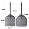 NUTUNI Perforated Pizza Peel, 16" Aluminium Pizza Paddle, Large Pizza