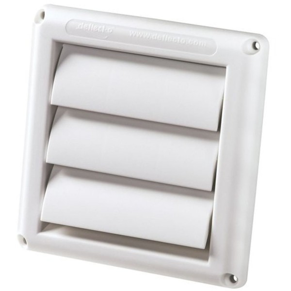 Deflecto Dryer Vent Cover 4" White