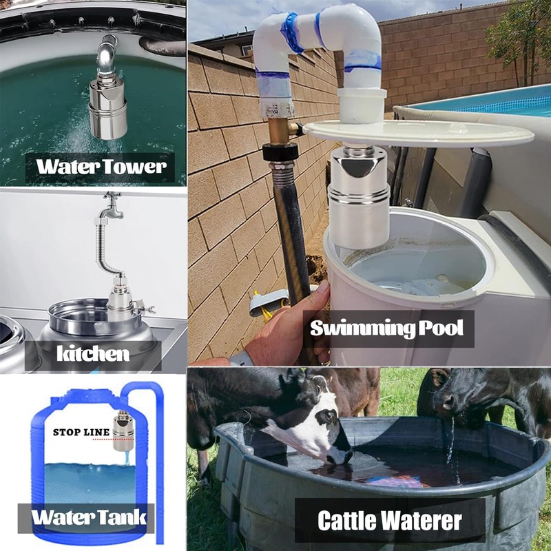 MEUPMEOP 1/2'' Automatic Water Level Control Valve Auto Shut Off