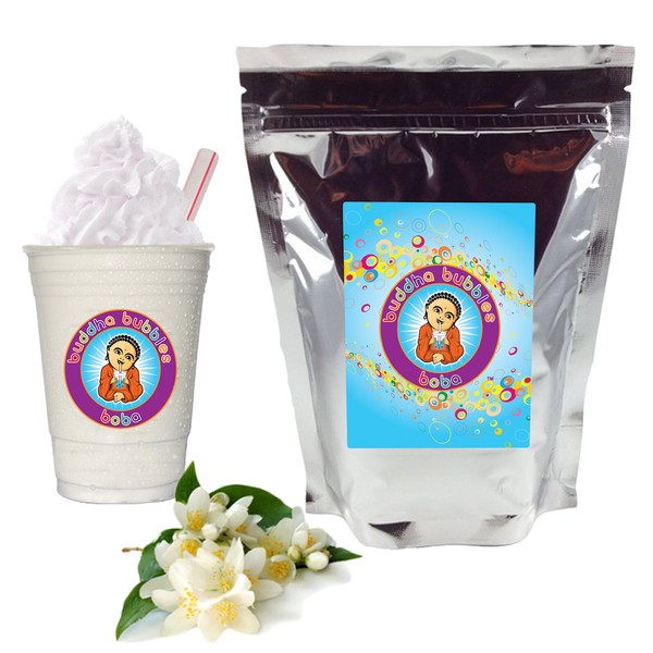 JASMINE GREEN TEA Milk Tea Boba / Bubble Tea Drink Mix By Buddha Bubbles Boba 10 Ounces (283 Grams)