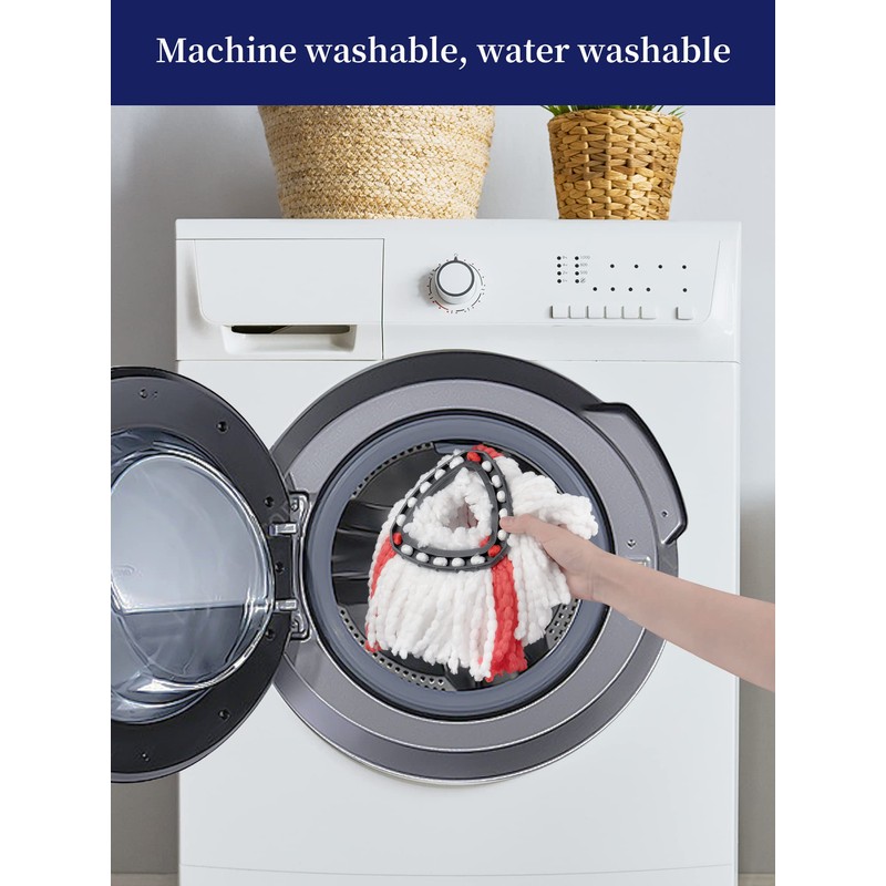 BONBELONG Mop Heads Compatible with Vileda 2-in-1 Turbo Mop Replacement