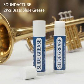 SOUNDACTURE 2PCS Slide Grease for Trumpet Trombone, Brass Tuning Slide Lubricant, Smooth Long-Lasting Grease for Trumpet Slide Trombone Slide Care, Must-Have Brass Instrument Accessories
