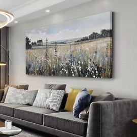 Glvzygy Canvas Wall Art Vintage Decor Artwork Classical Oil Painting Canvas Prints Vintage Landscape Wall Art Suitable for Living Room Bedroom and Office Home Decor Painting 29"x58"