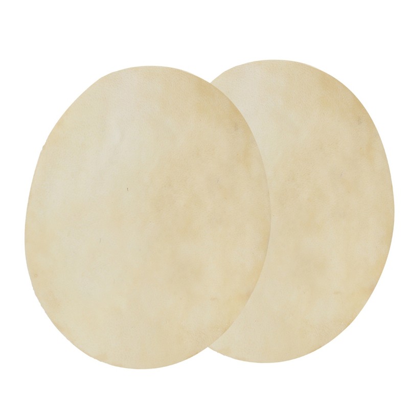 2pcs Drum Head Sheepskin Consistent Clear Sound for African Bongo
