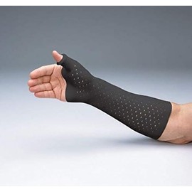 Rolyan AquaForm Zippered Wrist and Thumb Spica Splint, Charcoal, Long, Medium, Supportive Brace for deQuervain's Syndrome, Arthritis, Dislocation, Gamekeeper's Thumb, MCP Fracture