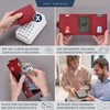 VON HEESEN Credit Card Holder Credit Card Holder, red, Mini