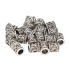 20PCS Beard Beads Retro Alloy Multipurpose Hair Tube Beads for
