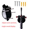 ERMMZHZW Sword Hanger,Sword Wall Mount,Axe Holder,Acrylic sword display stand,The sword