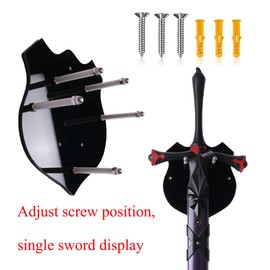 ERMMZHZW Sword Hanger,Sword Wall Mount,Axe Holder,Acrylic sword display stand,The sword holder can display two swords or a single sword at the same time with Hardware(Pack of 2)