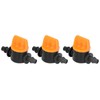 100Pcs 4/7 Barb Valve Irrigation Mini Pipe Water Valve Through